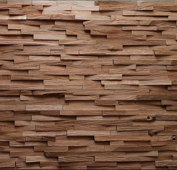 Pannelli 3D in legno per rivestimento pareti.